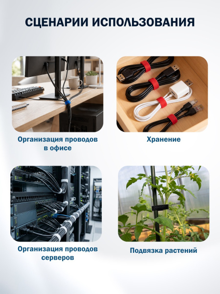 фото Стяжка-липучка  Filum FL-CMT-150-WBR-5 в Воронеже