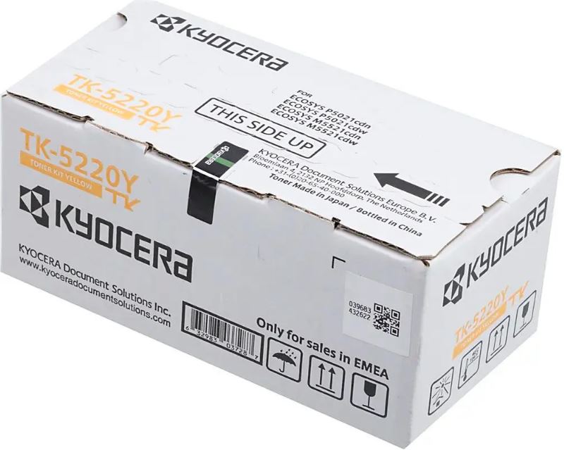 

Картридж CET Тонер-картридж (PK208) TK-5220Y для KYOCERA ECOSYS P5021cdn/M5521cdn (CET) Yellow, 18г, 1200 стр., CET141136, CET141136