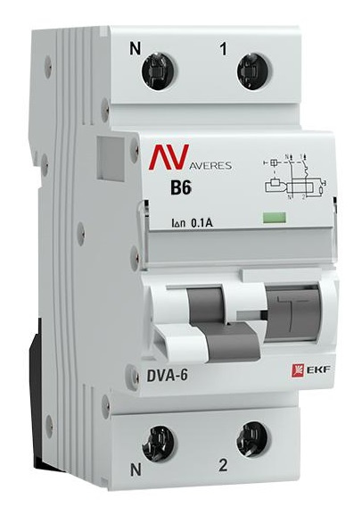 фото Автомат дифференциальный EKF rcbo6-1pn-16C-100-ac-av в Екатеринбурге