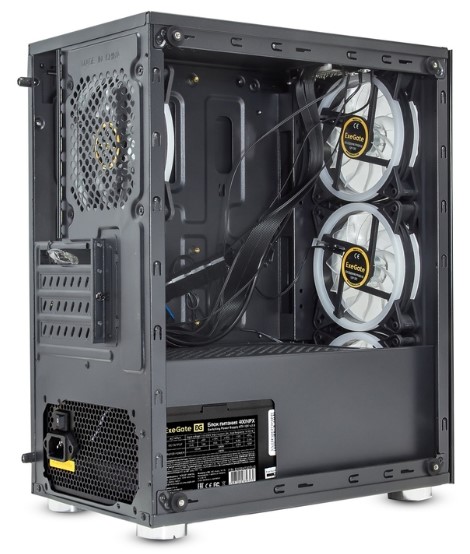 

Корпус mATX Exegate Mistery X2 EX294480RUS черный, БП 400W, боковая панель - закаленное стекло, 2*USB+1*USB3.0, аудио, Mistery X2