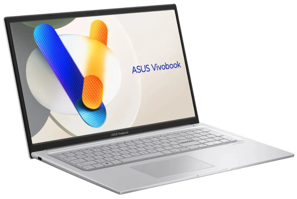 фото Ноутбук ASUS Vivobook 17 X1704VA-AU1107 17.3" (Intel Core 7, 16Гб DDR4, SSD 1 Тб, UHD Graphics, Windows 11 Профессиональная) Серебристый [90NB13X1-M00MT0/W11P]