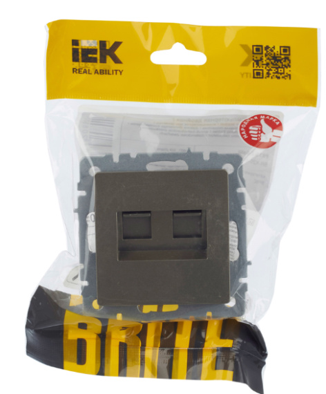 фото Розетка компьютерная двойная IEK BR-K20-1-K37 в Уфе