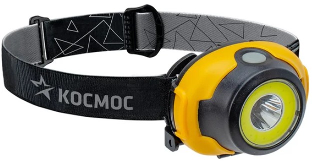 

Фонарь Космос KocH103COBLED 3Вт, 2W COB LED, 3 режима работы, питание 3*AAA, KocH103COBLED