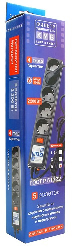 фото Сетевой фильтр  Power Cube SPG-B-15-BLACK в Екатеринбурге
