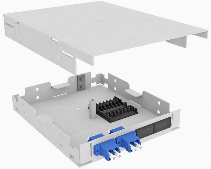 

Кросс оптический настенный TopLAN КРНМ-Top-04LC/U-OS2-GY 4 LC/UPC адаптера, одномодовый, укомплектованный, КРНМ-Top-04LC/U-OS2-GY