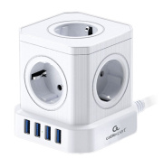 фото Сетевой фильтр Cablexpert TWR-5-U4-W-3