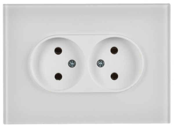 фото Розетка двухместная без заземления  IEK SK-R20-10-K01 в Ростове-на-Дону