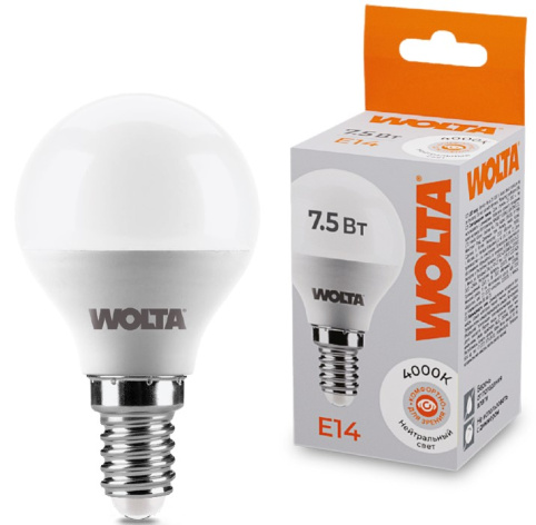 фото Лампа светодиодная WOLTA 25W45GL7.5E14 в Челябинске
