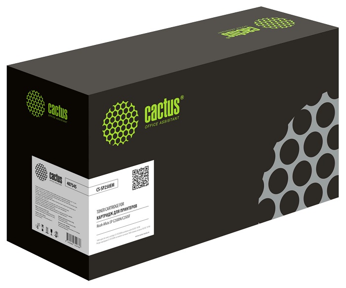 

Картридж Cactus CS-SP250EM лазерный 407545 пурпурный (1600стр.) для Ricoh Aficio SP C261SFNw, CS-SP250EM