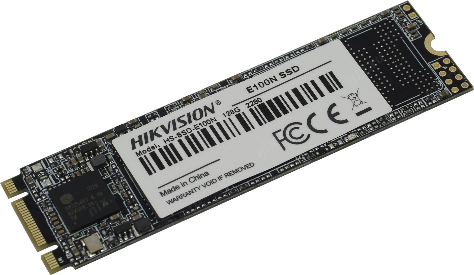 

Накопитель SSD M.2 2280 HIKVISION HS-SSD-E100N/128G E100N 128GB SATA 6Gb/s TLC 500/347MB/s IOPS 27K/68K MTBF 1M, HS-SSD-E100N/128G