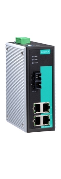 

Коммутатор MOXA EDS-305-S-SC-80 Ethernet Server 4 10/100BaseTx ports,1 single mode(15Km) 100Fx port, 80km, EDS-305-S-SC-80