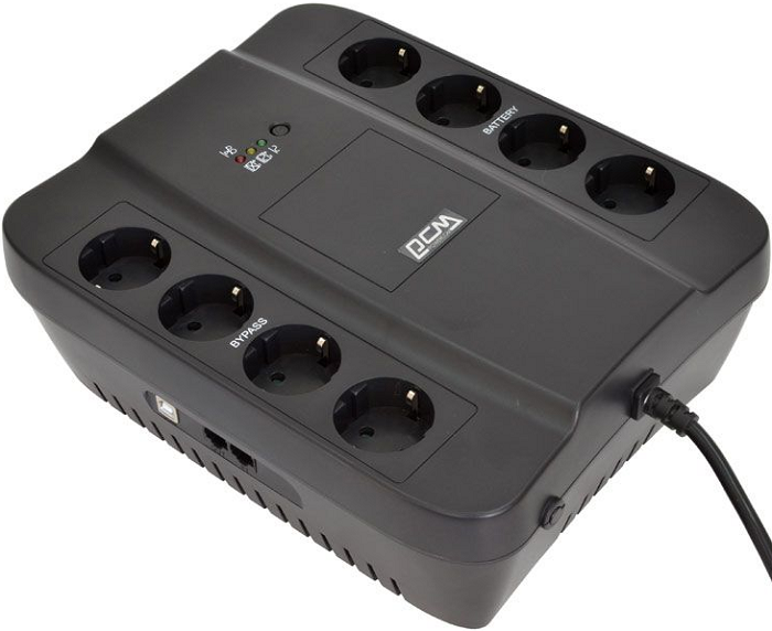 

Источник бесперебойного питания Powercom SPD-1000U Back-UPS SPIDER, Line-Interactive, 1000VA/550W, Tower, Schuko, USB (688277), SPD-1000U