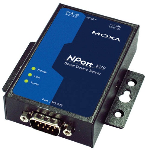 

Преобразователь MOXA NPort 5110 1 Port RS-232 device server, Power Adapter, DB9, rev RU, NPort 5110