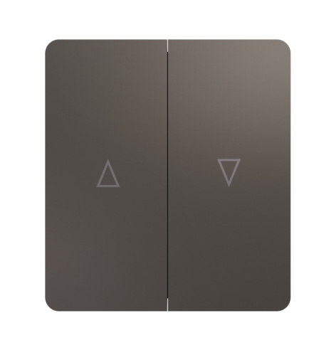 Изображение товара Выключатель двухклавишный KRANZ KR-78-0711-2 для жалюзи скрытая установка