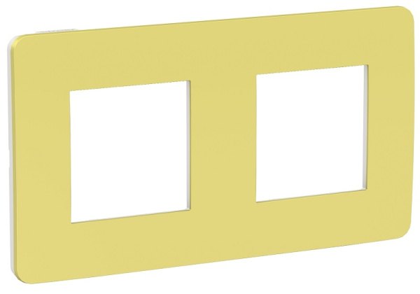 Изображение товара Рамка Schneider Electric NU280411, серия Unica NEW, для 2 постов, вертикальная и горизонтальная уст