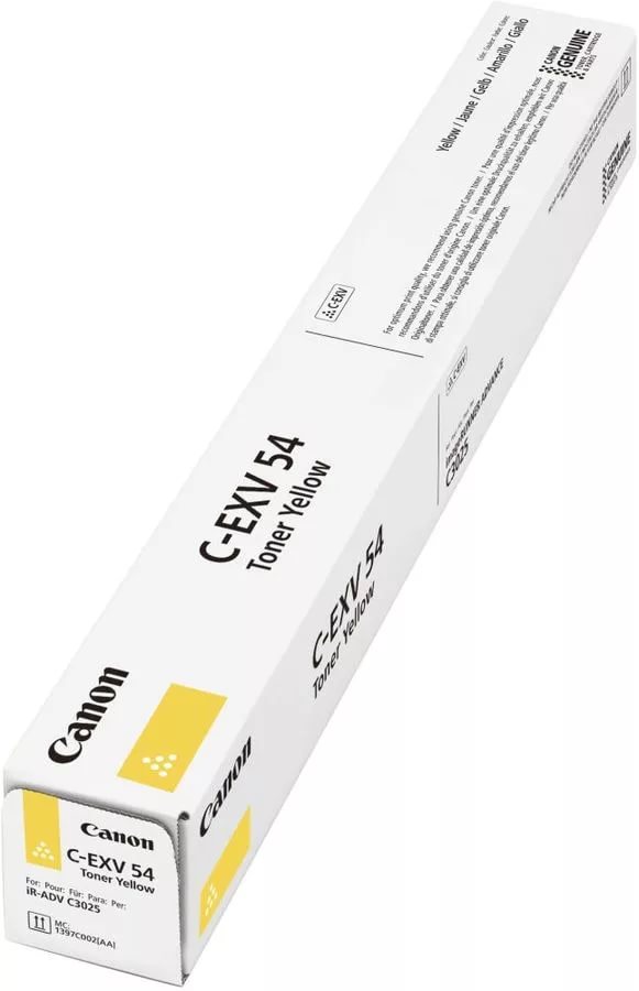 

Картридж Canon C-EXV54Y 1397C002 для imageRUNNER C3226i/C3025i/C3025/C3125i, желтый (8 500 стр.), C-EXV54Y