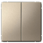 фото Выключатель двухклавишный Systeme Electric GAL000517S