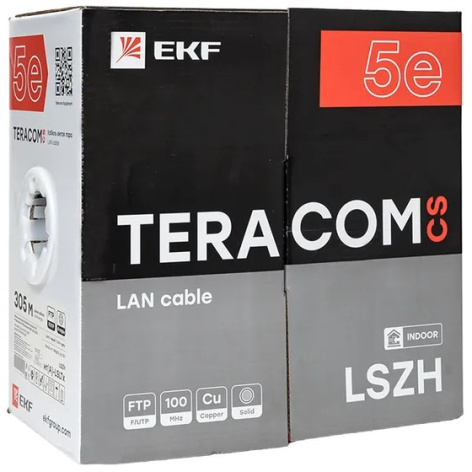 фото Кабель витая пара  EKF TRCS-5EFTP-04LTX-GY-IN3 в Уфе