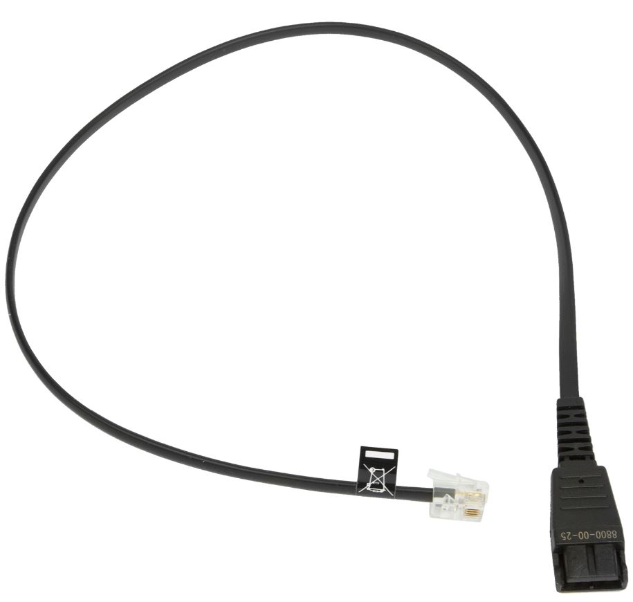 

Переходник Jabra 8800-00-25 QD на RJ10, прямой, 50 см, Siemens, 8800-00-25