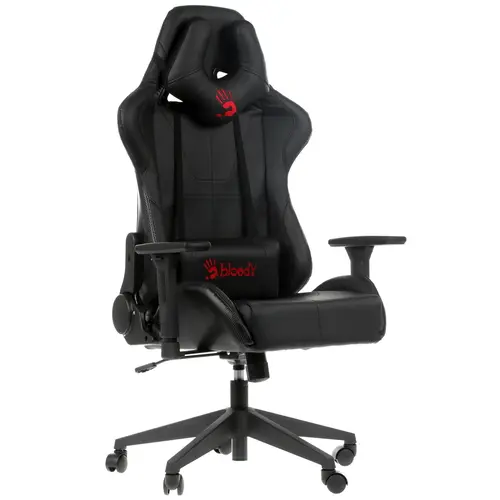 

Кресло A4Tech BLOODY GC-500 игровое черный эко.кожа крестов., BLOODY GC-500