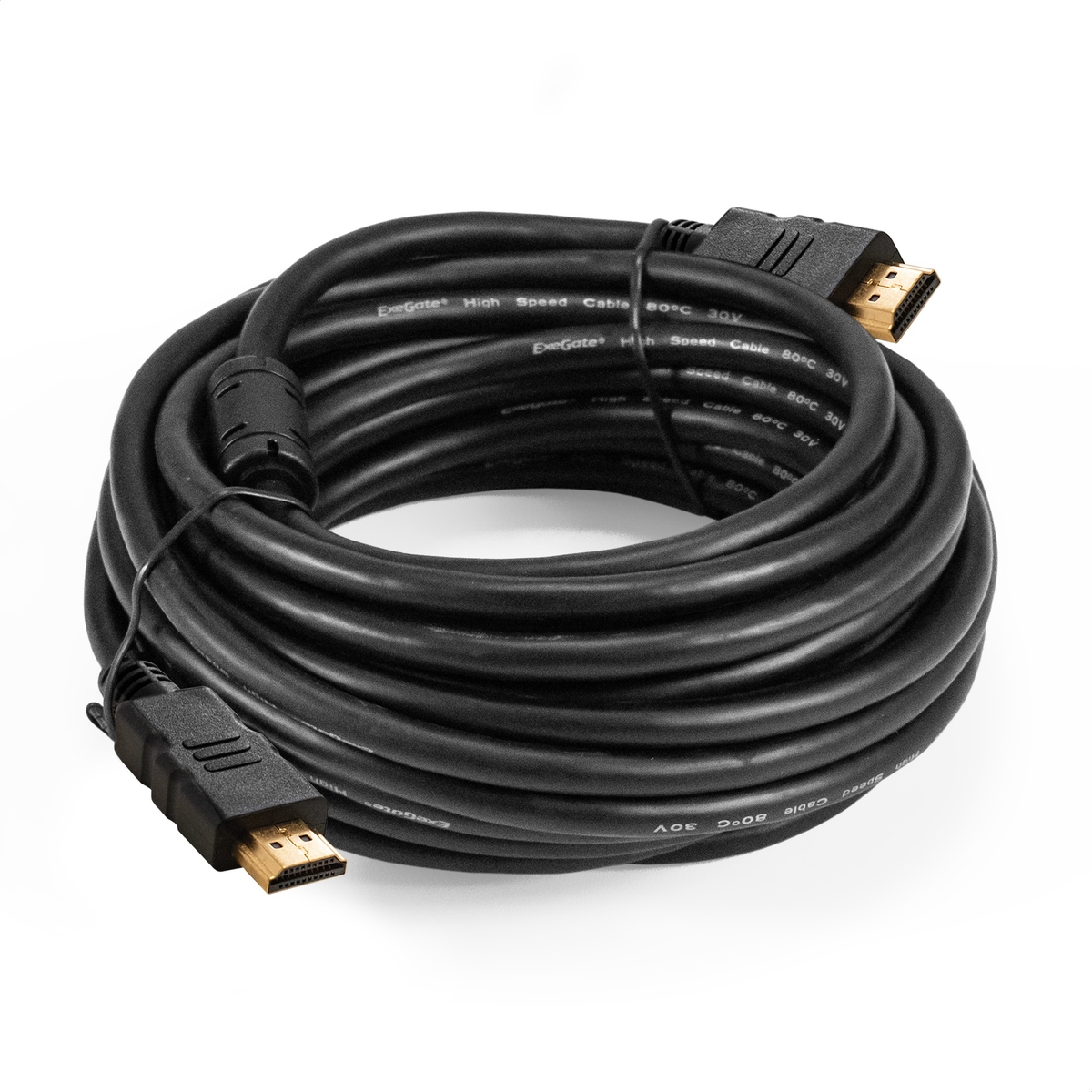 

Кабель HDMI Exegate EX-CC-HDMI-10.0F EX294693RUS (19M/19M, 10м, v1.4b, ферритовые кольца, позолоченные контакты), EX-CC-HDMI-10.0F