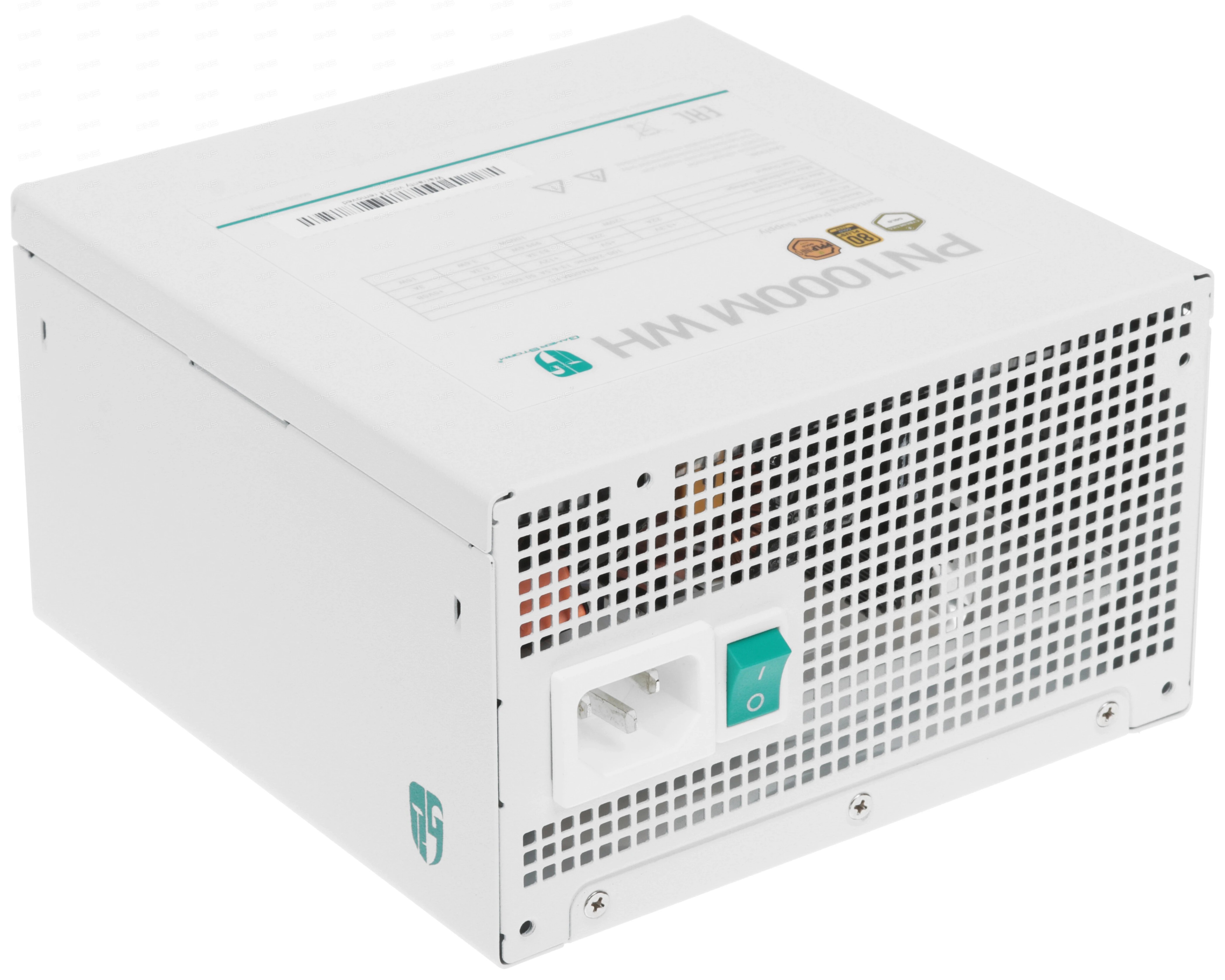 

Блок питания ATX Deepcool PN1000M WH 1000W, full modular, 80+ GOLD, 12VHPWR, white, RET, PN1000M WH