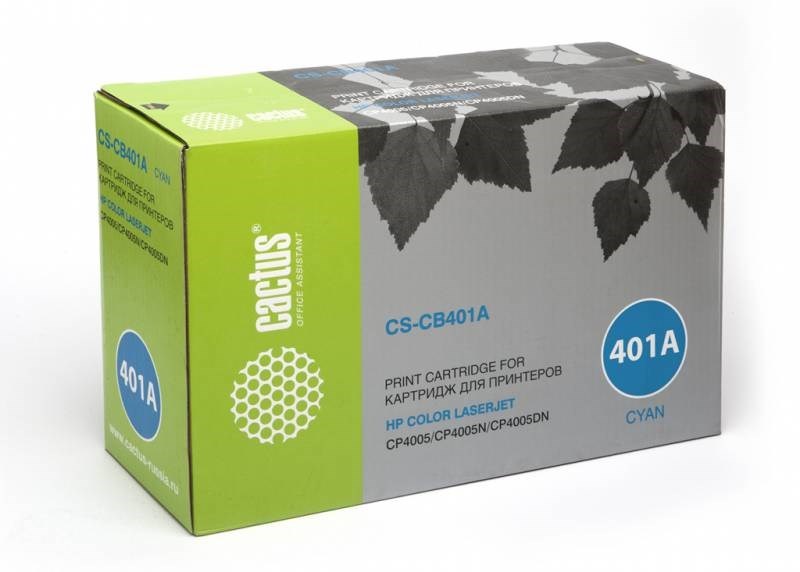 

Картридж голубой Cactus CS-CB401AR (7500стр.) для HP CLJ CP4005/CP4005DN/CP4005N, CS-CB401AR