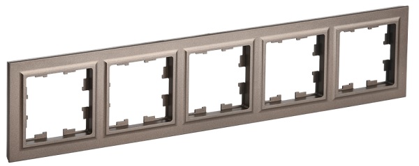 

Рамка пятерная IEK BR-M52-K45 BRITE РУ-5-БрТБ Бронза, BR-M52-K45