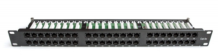 

Патч-панель 19, 48xRJ45, UTP, Кат. 5е TWT TWT-PP48/1U-U5E 1U, TWT-PP48/1U-U5E