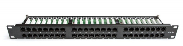 фото Патч-панель 19, 48xRJ45, UTP, Кат. 5е TWT TWT-PP48/1U-U5E в Уфе
