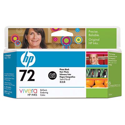 

Картридж HP C9370A №72 фото чёрный , ёмкость 130 мл, для плоттера Т1100/610, C9370A