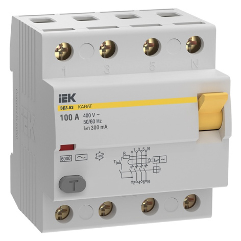 Изображение товара УЗО IEK MDV20-4-100-300 для защиты от утечки тока