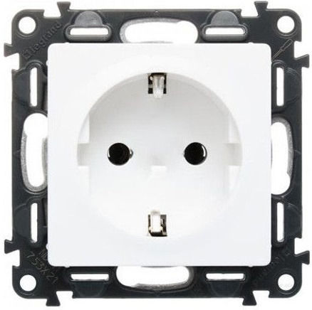 Изображение товара Розетка электрическая Legrand Valena Life Schuko IP20 для встраиваемого монтажа