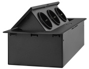 фото Блок розеток Cactus CS-SOCKET-EU3-BK