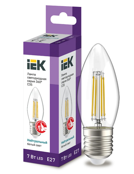 фото Лампа светодиодная IEK LLF-C35-7-230-40-E27-CL в Уфе