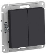 фото Выключатель двухклавишный Systeme Electric ATN001017
