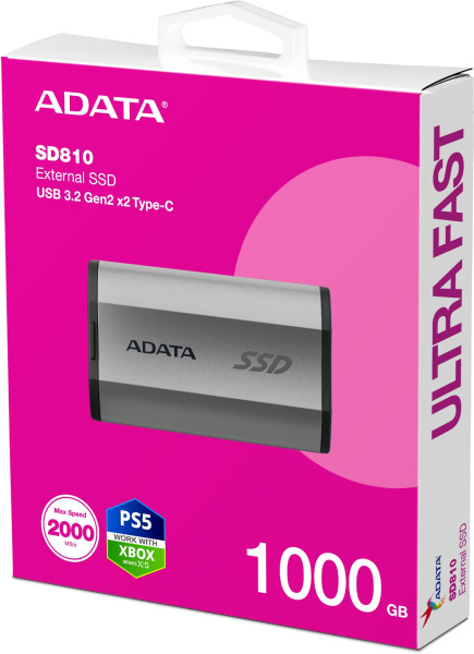 фото Внешний SSD USB 3.2 Gen 2 Type-C ADATA SD810 в Перми 1024 ГБ