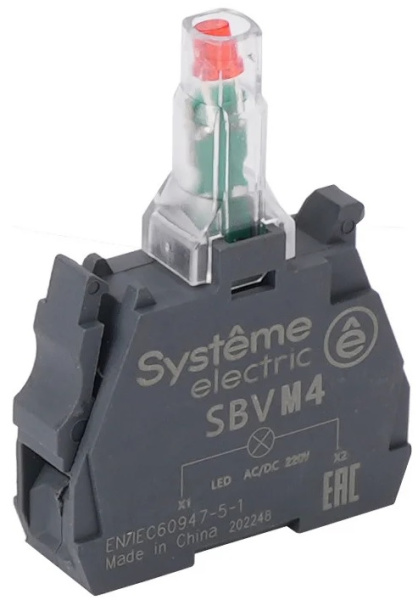 Изображение товара Световой блок LED Systeme Electric SBVB4 24 В красный монтаж винтовой