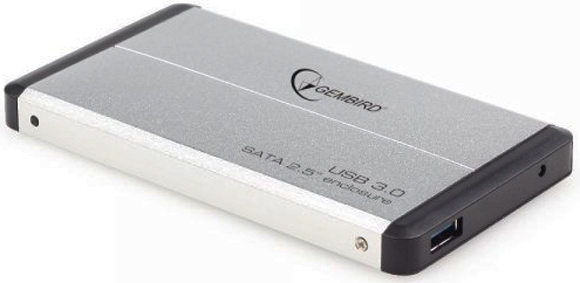 

Внешний корпус для HDD SATA 2.5” Gembird EE2-U3S-2-S для HDD/SSD SATA 6Gb/s 2.5", USB 3.0, алюминий, серебристый, EE2-U3S-2-S
