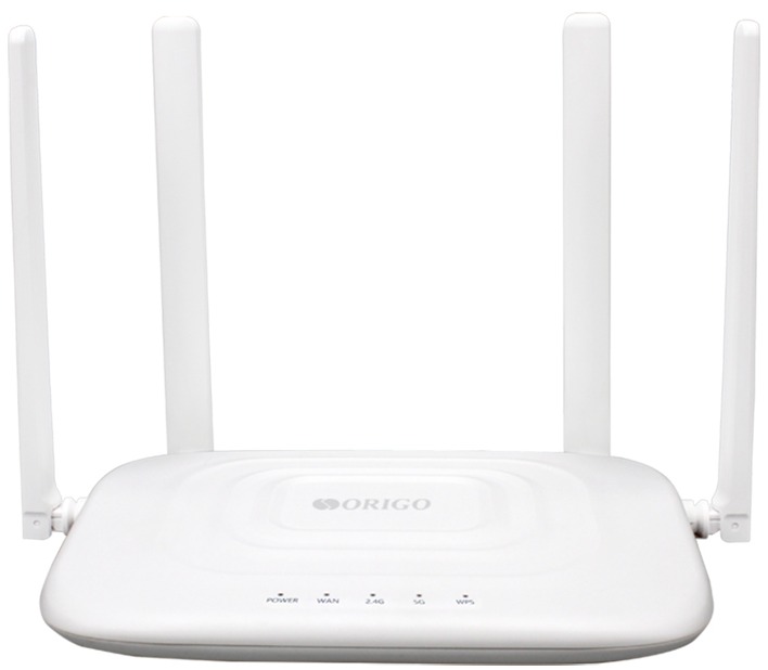 

Маршрутизатор ORIGO OWR1230ACG/A1A гигабитный Wi-Fi AC1200, 2.4/5ГГц, 1000Base-T WAN, 3x1000Base-T LAN, OWR1230ACG/A1A