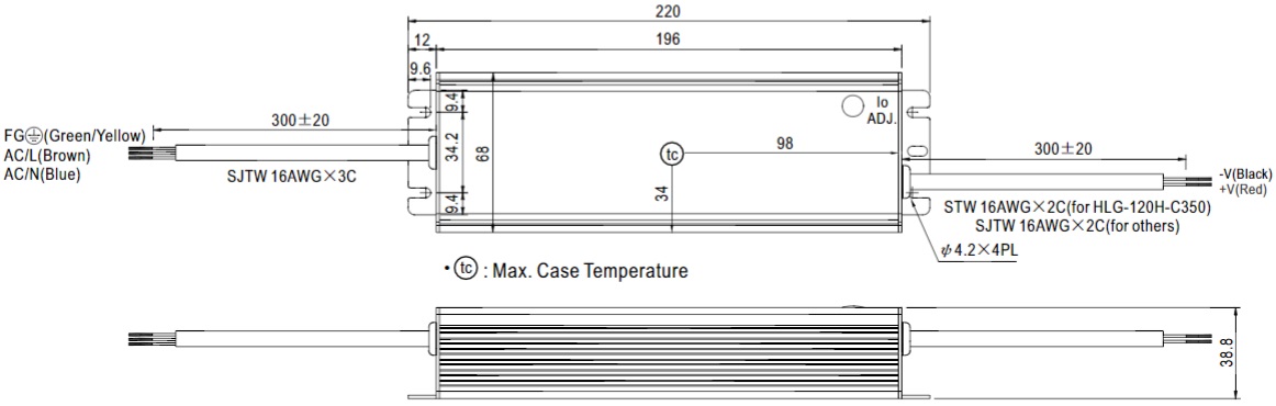 

Драйвер светодиодный Mean Well HLG-120H-C700A P вых: 150 Вт; Выход: 0.7 А; U1: 107...215 В; I1: 350...700 мА; Стабилизация: ток; Вход: 110/220В авто, HLG-120H-C700A