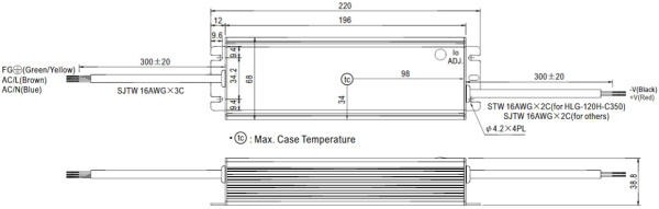 фото Драйвер светодиодный  Mean Well HLG-120H-C700A в Самаре