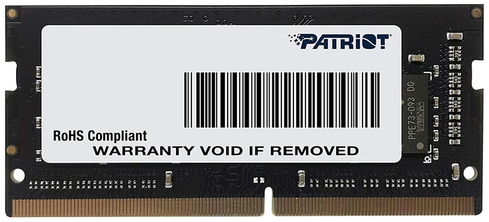 

Модуль памяти SODIMM DDR4 16GB Patriot Memory PSD416G32002S Signature Line PC4-25600 3200MHz CL22 1.2V, PSD416G32002S