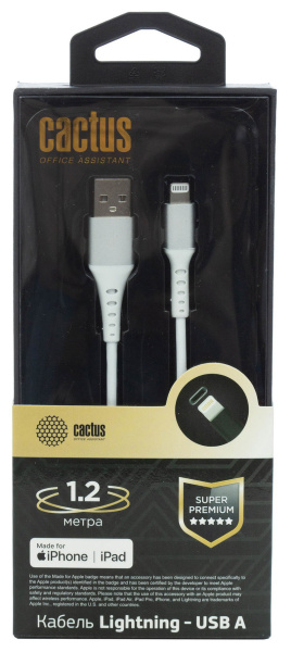 фото Кабель интерфейсный  Cactus CS-LG.USB.A-1.2 в Перми