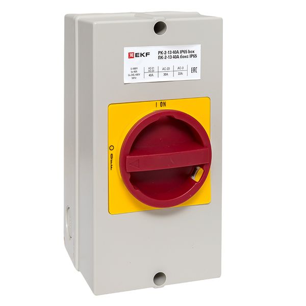 

Переключатель кулачковый EKF pk-2k-13-40-a65 ПК-2-13 40А 3P "ВКЛ-ВЫКЛ" блок. в боксе IP65, pk-2k-13-40-a65