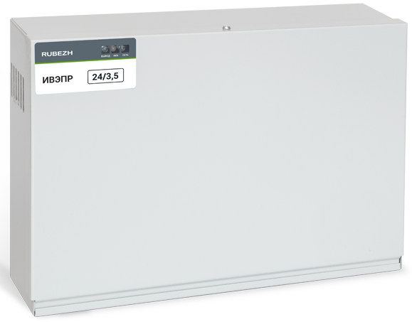 Изображение товара Источник питания Рубеж ИВЭПР 24/3,5 2х17 -Р БР