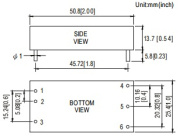 фото Преобразователь Mean Well SKM50B-12