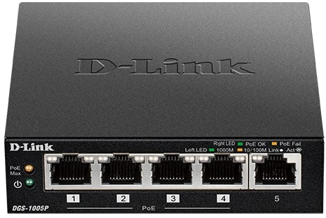 фото Коммутатор неуправляемый D-link DGS-1005P/B3A в Казани