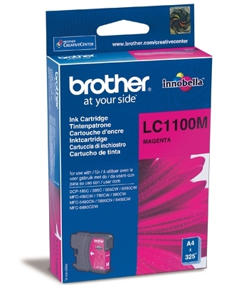 

Картридж Brother LC-1100M для DCP-385C/DCP-6690CW/MFC-990CW пурпурный, 325 pages, LC-1100M