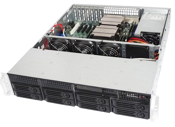

Корпус серверный 2U Ablecom CS-R26-15P A0-CSR2615XX00T1 (ATX, 8*3.5” SAS/SATA HS, 2*3.5” SAS/SATA, 7*LP/FL expansion slot, COM, 2*USB 2.0, 800W), CS-R26-15P